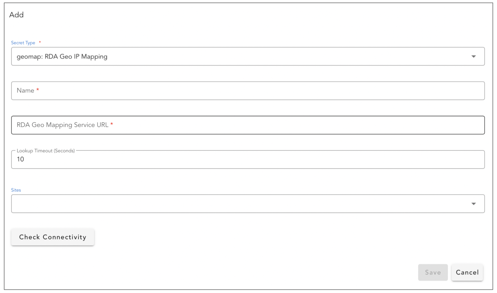 Screenshot: Configuring the Extension on cfxCloud