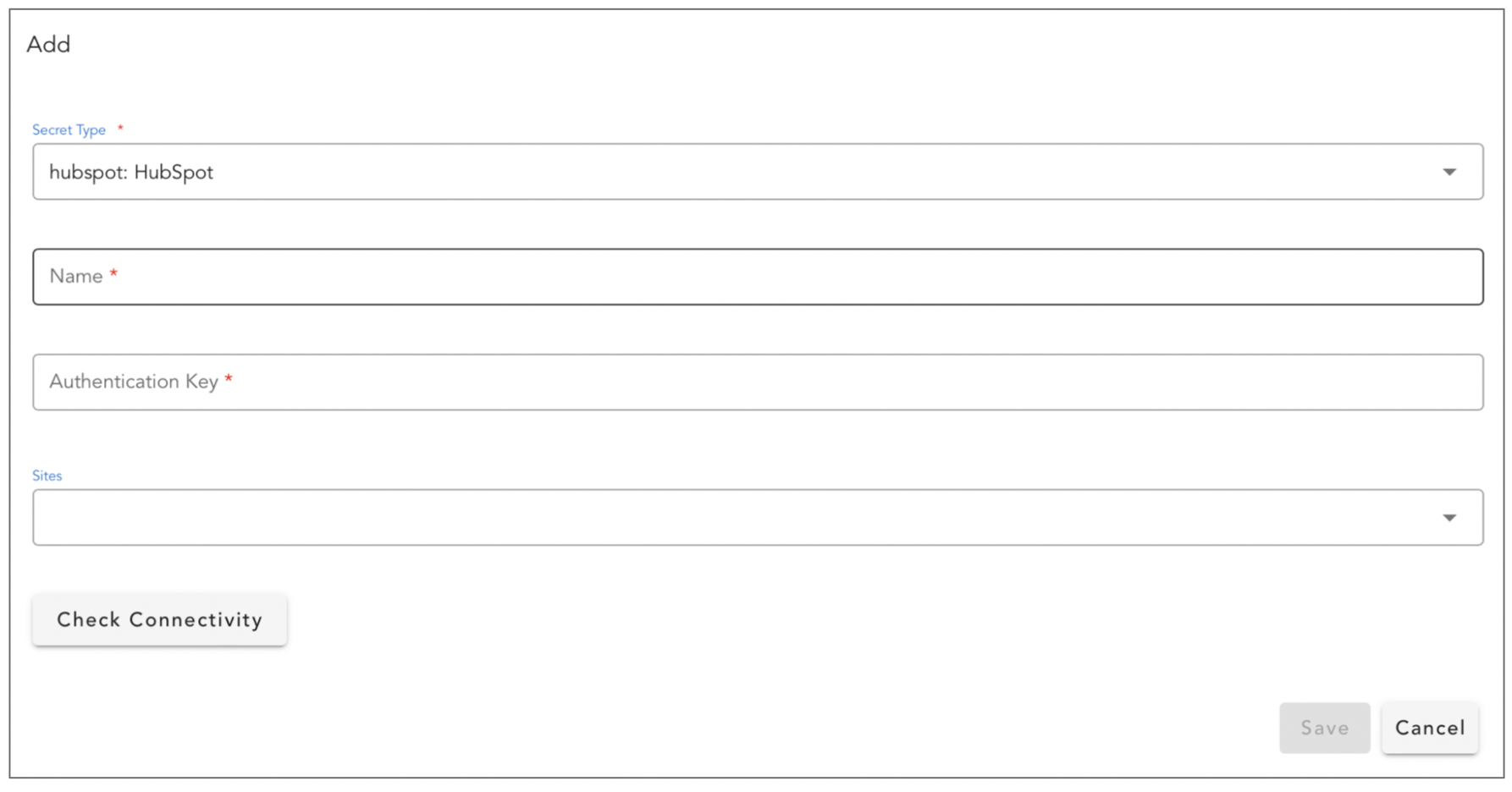 Screenshot: Configuring the Extension on cfxCloud