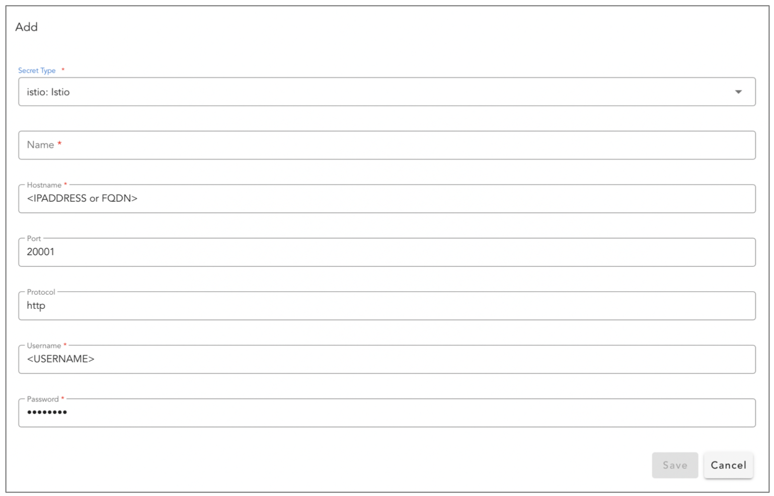 Screenshot: Configuring the Extension on cfxCloud