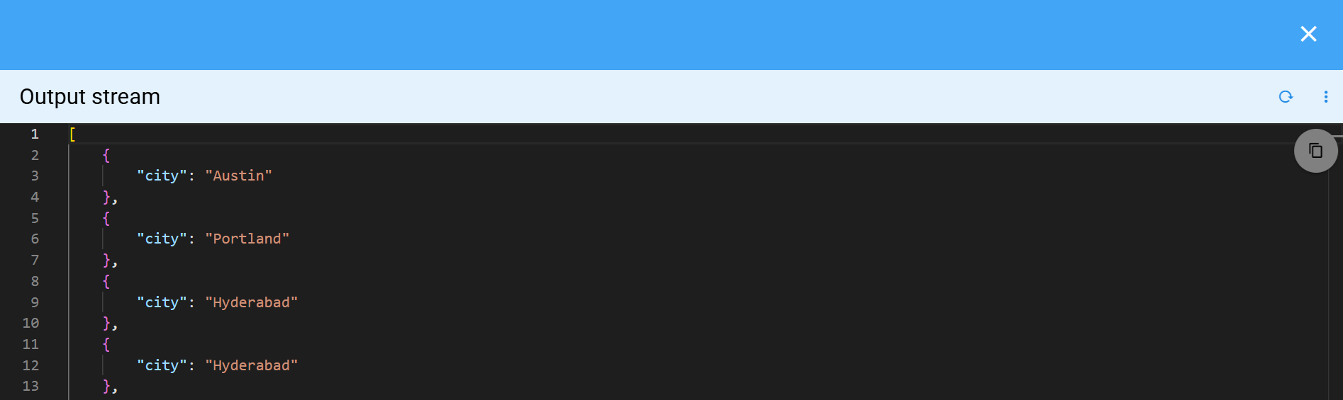 Codeblock Stream Filter