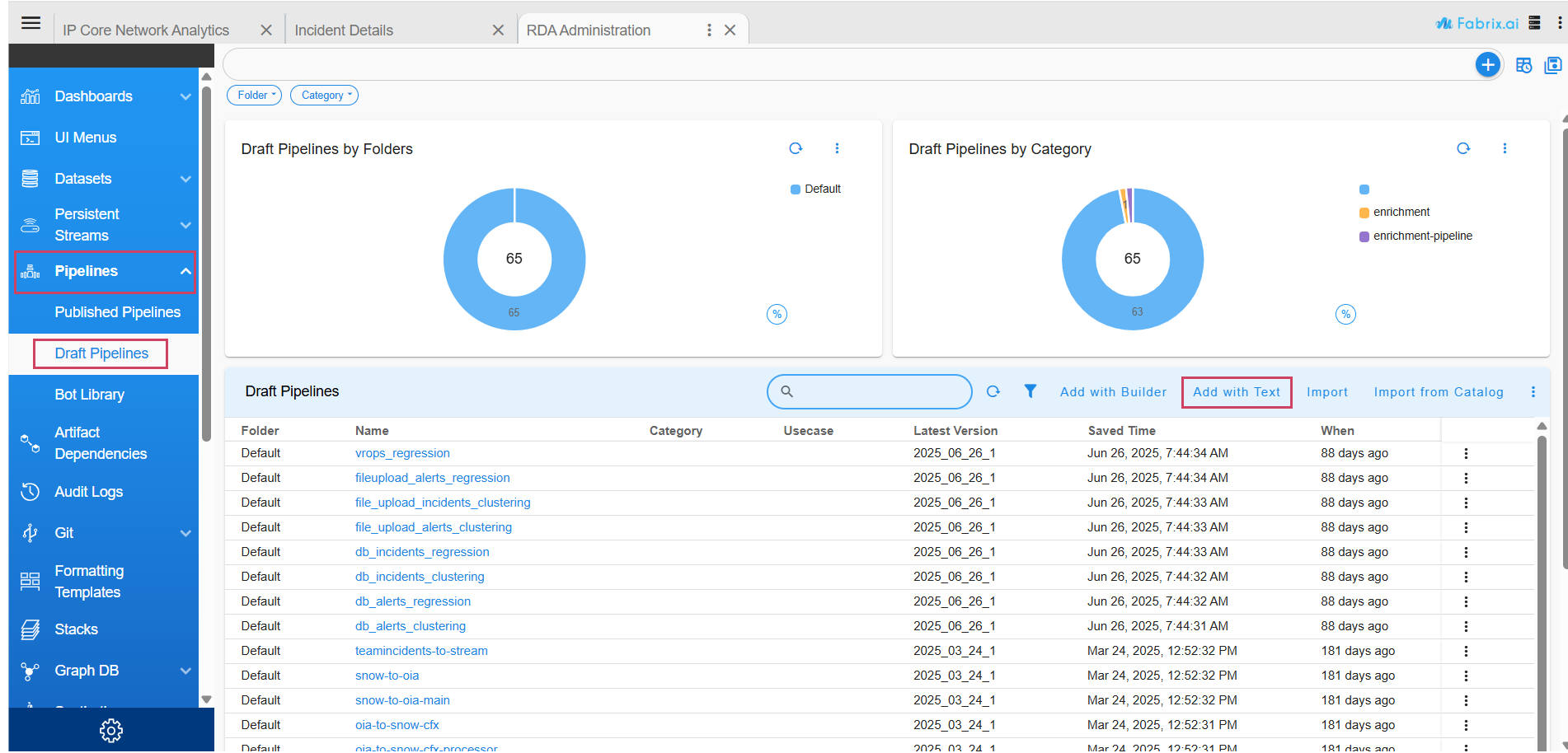 Portal Draft Pipelines