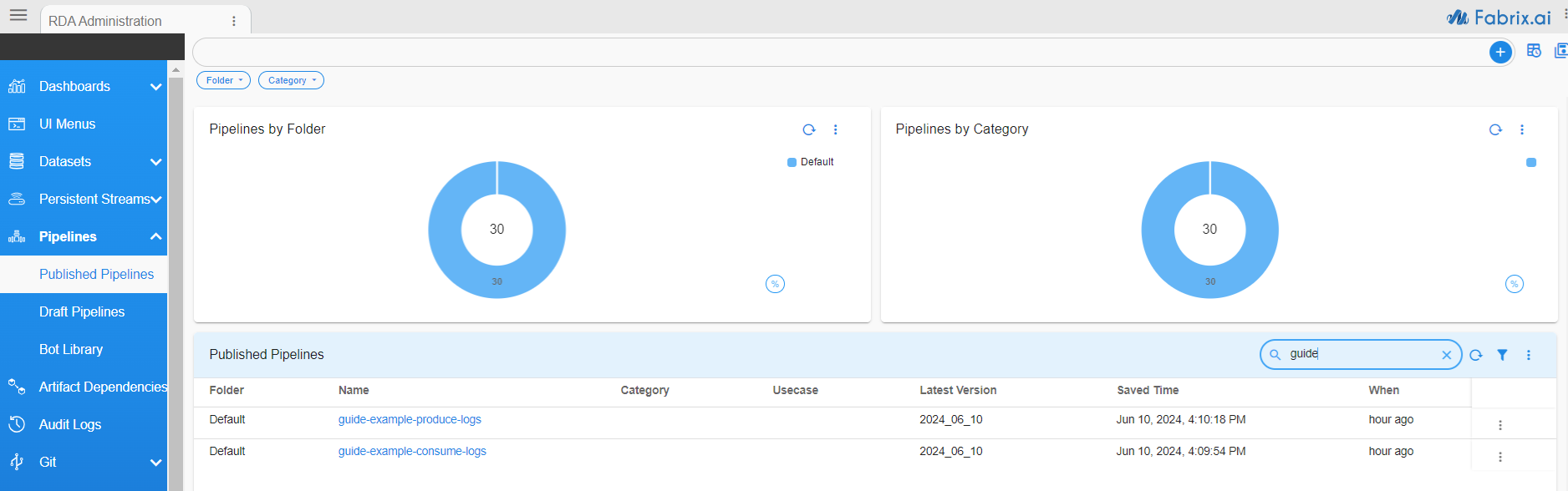 Portal Pipelines Search