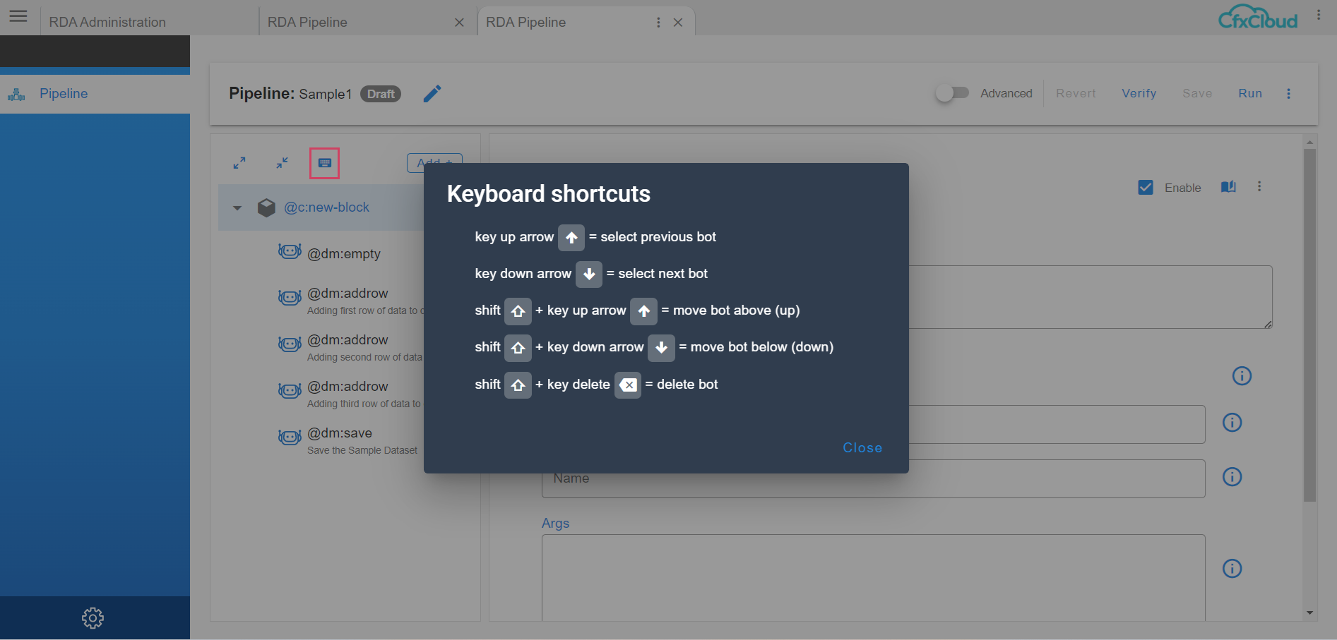 Portal Keyboard Shortcuts
