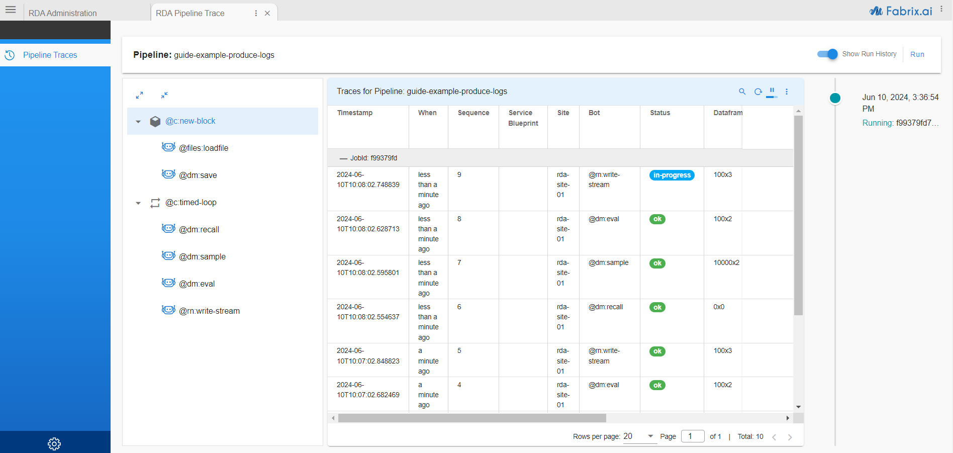 Portal Pipelines Traces