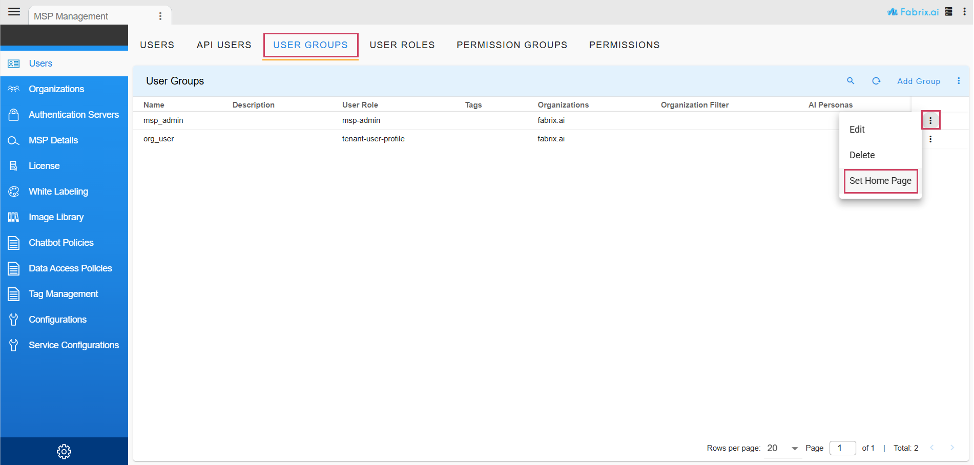 usergroup_sethompage