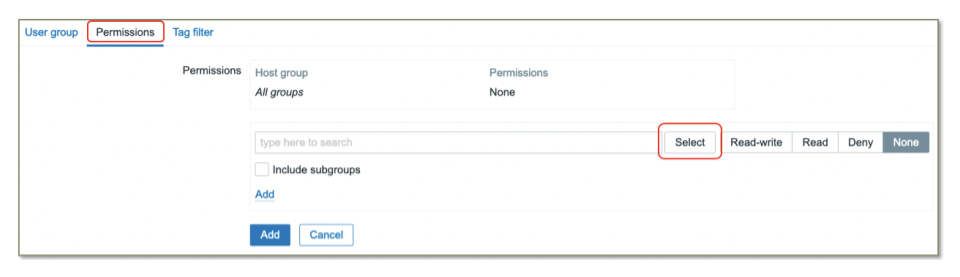Zabbix_permissions