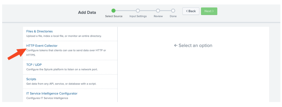 HTTP Event Collector